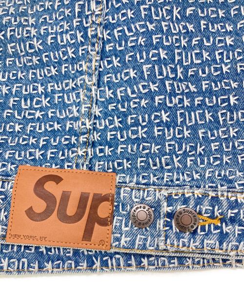 SUPREME（シュプリーム）SUPREME (シュプリーム) Fuck Stitch Denim Trucker Jacket インディゴ サイズ:Mの古着・服飾アイテム