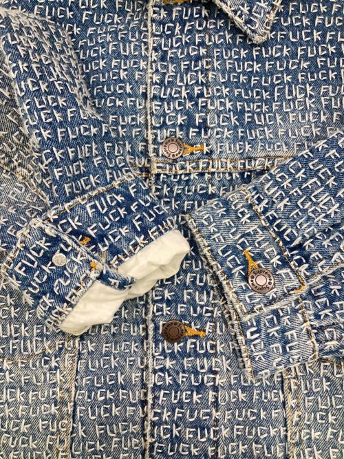 SUPREME（シュプリーム）SUPREME (シュプリーム) Fuck Stitch Denim Trucker Jacket インディゴ サイズ:Mの古着・服飾アイテム