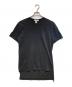 COMME des GARCONS SHIRT（コムデギャルソンシャツ）の古着「サイドスリットS/Sカットソー」｜ブラック