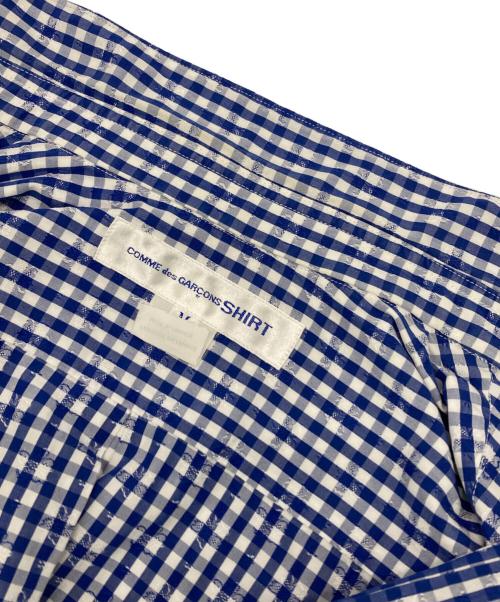 COMME des GARCONS SHIRT（コムデギャルソンシャツ）COMME des GARCONS SHIRT (コムデギャルソンシャツ) チェックシャツ ブルー サイズ:Mの古着・服飾アイテム