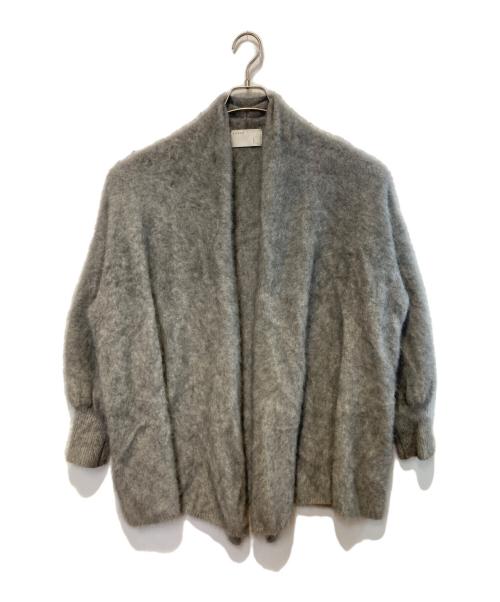 Noble（ノーブル）Noble (ノーブル) ファーニットパフカーディガン グレー サイズ:FREEの古着・服飾アイテム