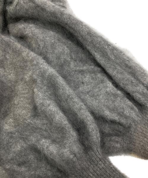 Noble（ノーブル）Noble (ノーブル) ファーニットパフカーディガン グレー サイズ:FREEの古着・服飾アイテム