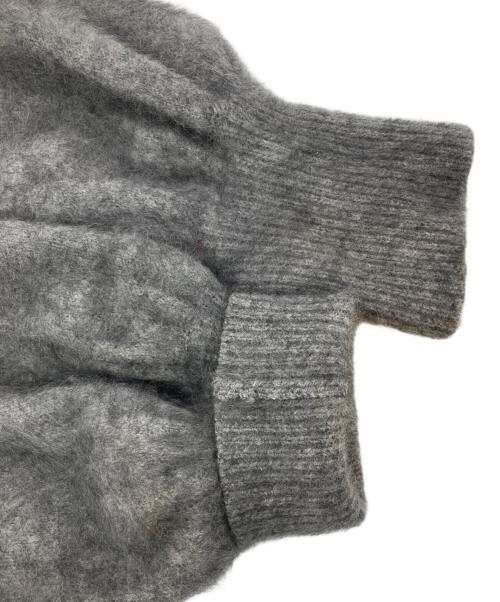 Noble（ノーブル）Noble (ノーブル) ファーニットパフカーディガン グレー サイズ:FREEの古着・服飾アイテム