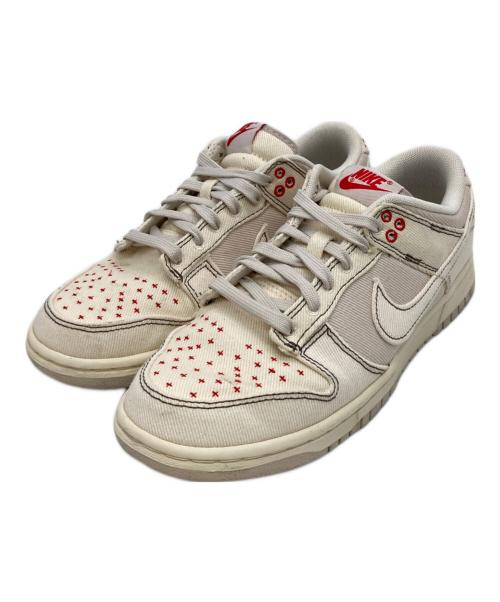 NIKE（ナイキ）NIKE (ナイキ) DUNK LOW RETRO SE ホワイト×レッド サイズ:US6.5の古着・服飾アイテム