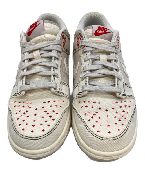 NIKE（ナイキ）NIKE (ナイキ) DUNK LOW RETRO SE ホワイト×レッド サイズ:US6.5の古着・服飾アイテム