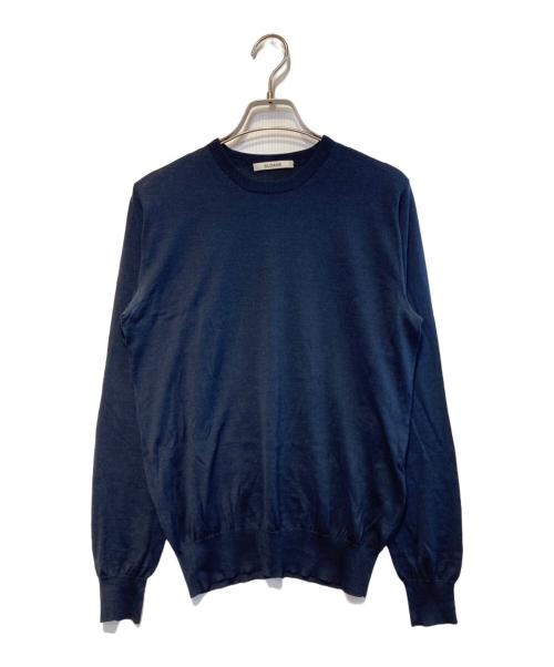 SLOANE（スローン）SLOANE (スローン) 18G天竺シルククルーネックニット ネイビー サイズ:3の古着・服飾アイテム