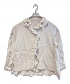 Toujoursトゥジュー）の古着「Ruffle Shirt」｜ピンク