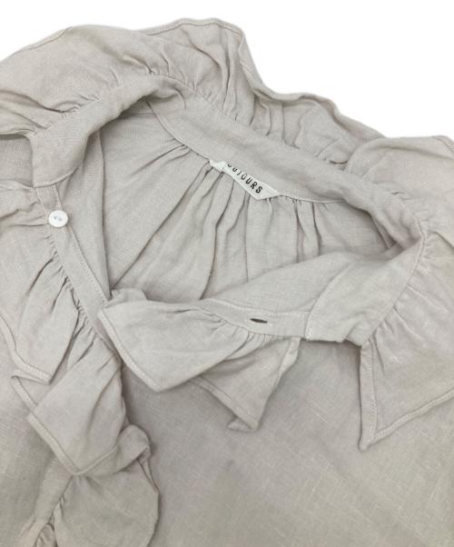 Toujours（トゥジュー）Toujours (トゥジュー) Ruffle Shirt ピンク サイズ:1の古着・服飾アイテム
