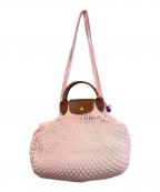 LONGCHAMP×FILTロンシャン×フィルト）の古着「Le Pliage Filet」｜ピンク