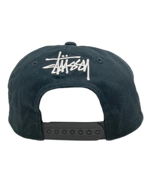 stussy（ステューシー）stussy (ステューシー) vintage s low pro capキャップ ブラック×ネイビーの古着・服飾アイテム
