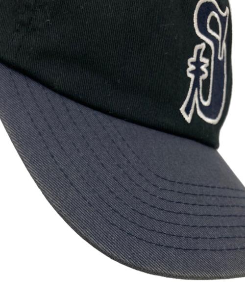 stussy（ステューシー）stussy (ステューシー) vintage s low pro capキャップ ブラック×ネイビーの古着・服飾アイテム