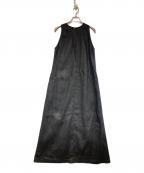 IENAイエナ）の古着「COTTON-KAPOKマキシワンピース」｜ブラック