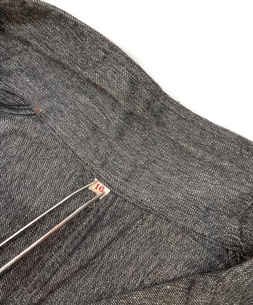 LESOTEX（レオテックス）LESOTEX (レオテックス) ［古着］ブラックシャンブレーアトリエコート ブラック サイズ:16の古着・服飾アイテム