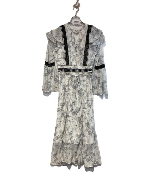 riu（リウ）riu (リウ) Toile de Jouy dress ホワイト サイズ:FREEの古着・服飾アイテム