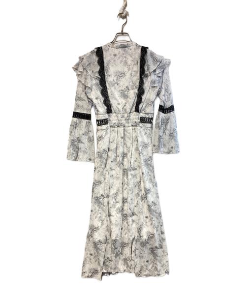 riu（リウ）riu (リウ) Toile de Jouy dress ホワイト サイズ:FREEの古着・服飾アイテム