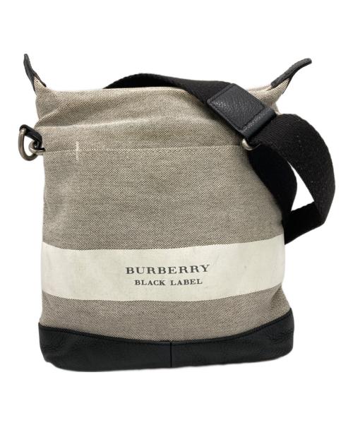 BURBERRY BLACK LABEL（バーバリーブラックレーベル）BURBERRY BLACK LABEL (バーバリーブラックレーベル) ショルダーバッグ ベージュ×ブラックの古着・服飾アイテム