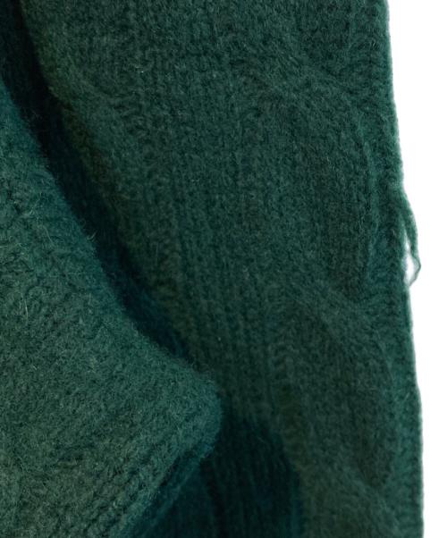 POLO RALPH LAUREN（ポロ・ラルフローレン）POLO RALPH LAUREN (ポロ・ラルフローレン) カシミヤ混ケーブルニット グリーン サイズ:Mの古着・服飾アイテム