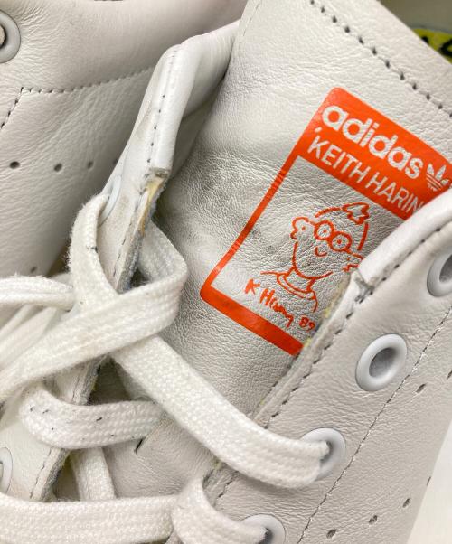 adidas（アディダス）adidas (アディダス) Keith Haring (キースヘリング) スタンスミス グレー×オレンジ サイズ:US10の古着・服飾アイテム