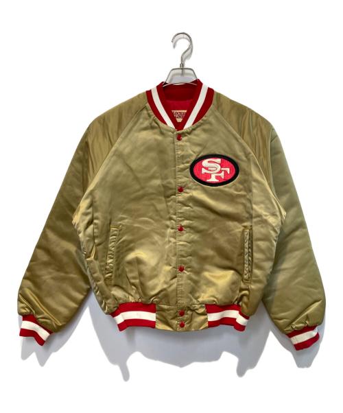 LOCKER LINE（ロッカーライン）LOCKER LINE (ロッカーライン) ［古着］スタジャン ベージュ サイズ:Lの古着・服飾アイテム