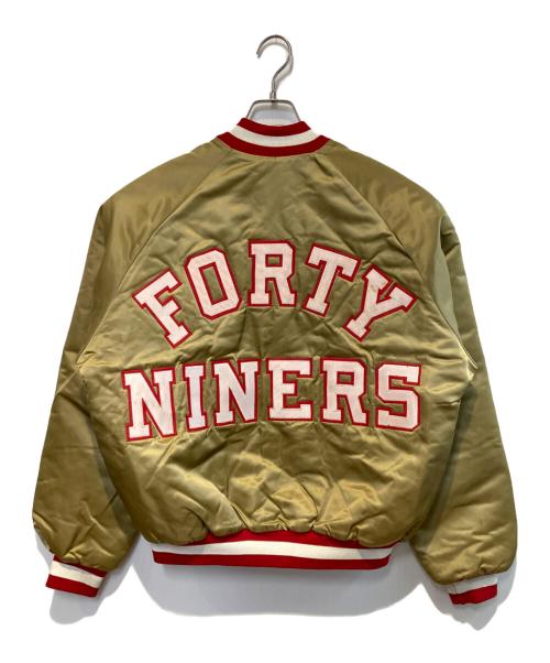 LOCKER LINE（ロッカーライン）LOCKER LINE (ロッカーライン) ［古着］スタジャン ベージュ サイズ:Lの古着・服飾アイテム