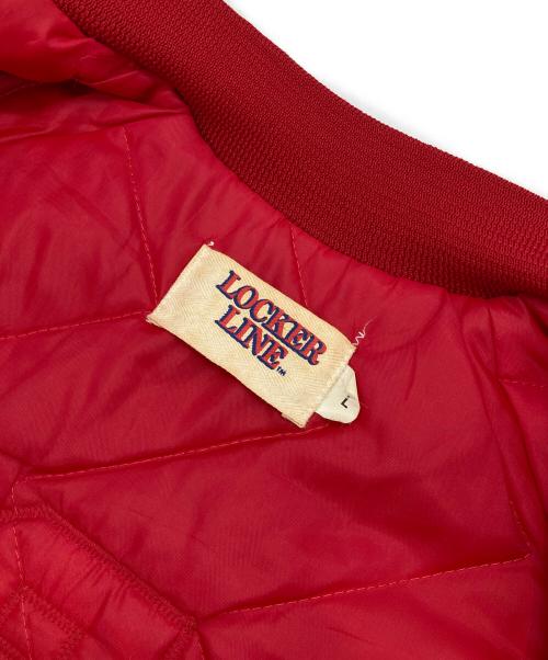 LOCKER LINE（ロッカーライン）LOCKER LINE (ロッカーライン) ［古着］スタジャン ベージュ サイズ:Lの古着・服飾アイテム