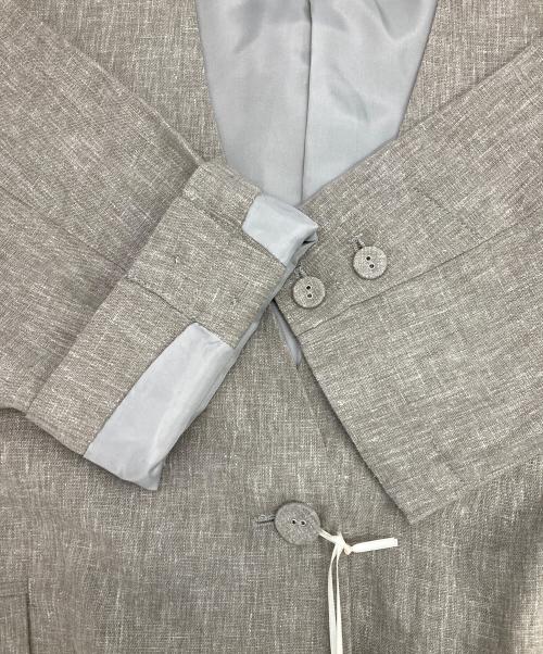 Natural by clip（ナチュラル バイ クリップ）Natural by clip (ナチュラル バイ クリップ) フレアミドルジャケット×ワイドストレートパンツ ベージュ サイズ:Free 未使用品の古着・服飾アイテム