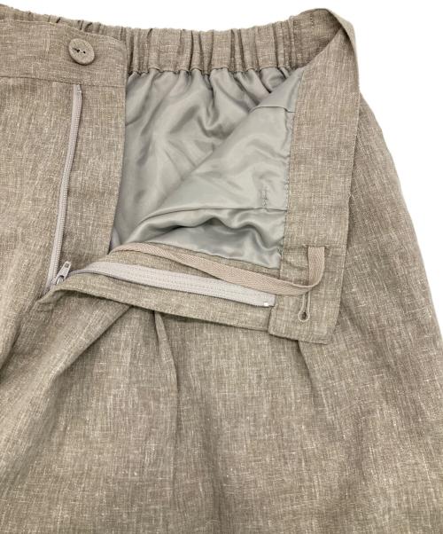 Natural by clip（ナチュラル バイ クリップ）Natural by clip (ナチュラル バイ クリップ) フレアミドルジャケット×ワイドストレートパンツ ベージュ サイズ:Free 未使用品の古着・服飾アイテム