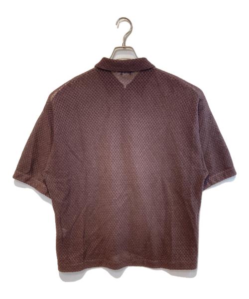 H BEAUTY&YOUTH（エイチ ビューティー&ユース）H BEAUTY&YOUTH (エイチ ビューティー&ユース) ヘンプリンクスニットシャツ ブラウン サイズ:Sの古着・服飾アイテム