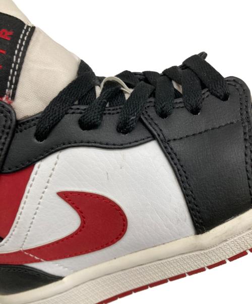 NIKE（ナイキ）NIKE (ナイキ) Air Jordan 1 Mid ホワイト×レッド サイズ:US7.5の古着・服飾アイテム