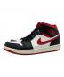 NIKE (ナイキ) Air Jordan 1 Mid ホワイト×レッド サイズ:US7.5：6000円