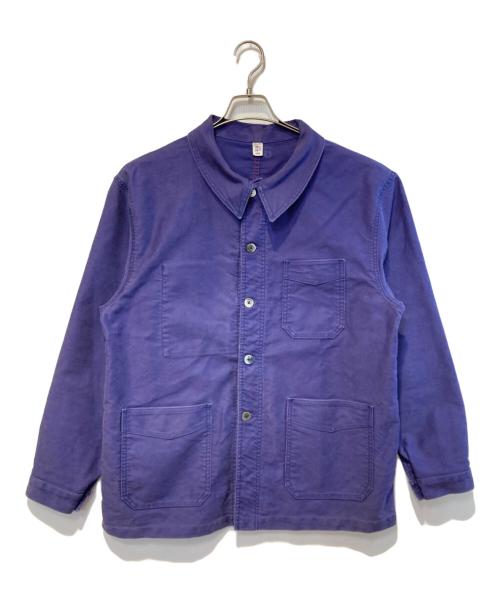 le travailleur gallice（ル・トラヴァイユール・ガリス）le travailleur gallice (ル・トラヴァイユール・ガリス) Moleskin Work Jacket ネイビー サイズ:6の古着・服飾アイテム
