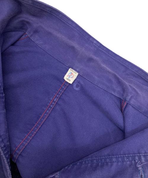 le travailleur gallice（ル・トラヴァイユール・ガリス）le travailleur gallice (ル・トラヴァイユール・ガリス) Moleskin Work Jacket ネイビー サイズ:6の古着・服飾アイテム