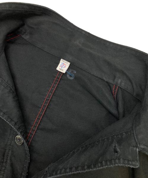 le travailleur gallice（ル・トラヴァイユール・ガリス）le travailleur gallice (ル・トラヴァイユール・ガリス) Moleskin Work Jacket ブラック サイズ:6の古着・服飾アイテム