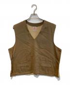 bantamacバンタマック）の古着「［古着］ギャバジン切替ベスト」｜ベージュ