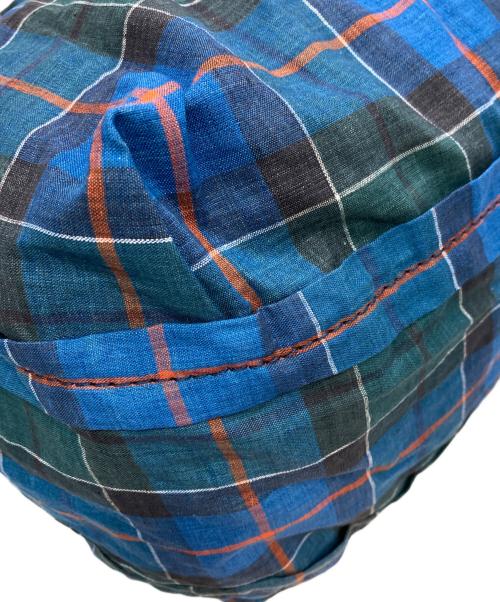 tricot COMME des GARCONS（トリココムデギャルソン）tricot COMME des GARCONS (トリココムデギャルソン) Linen Check Tote Bag ブルーの古着・服飾アイテム