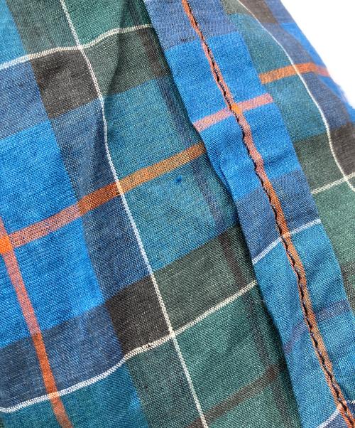 tricot COMME des GARCONS（トリココムデギャルソン）tricot COMME des GARCONS (トリココムデギャルソン) Linen Check Tote Bag ブルーの古着・服飾アイテム