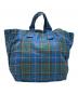 tricot COMME des GARCONS（トリココムデギャルソン）の古着「Linen Check Tote Bag」｜ブルー