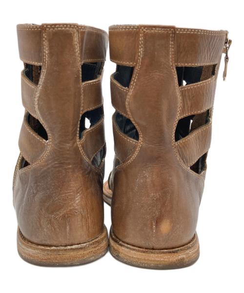 MIHARA YASUHIRO（ミハラヤスヒロ）MIHARA YASUHIRO (ミハラヤスヒロ) レザーサンダル ブラウン サイズ:26の古着・服飾アイテム