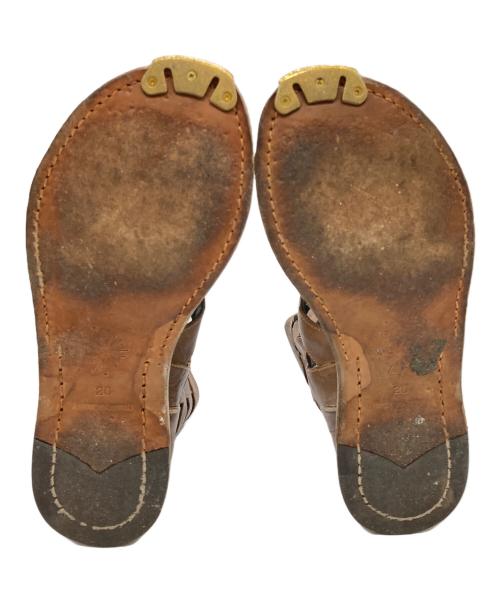 MIHARA YASUHIRO（ミハラヤスヒロ）MIHARA YASUHIRO (ミハラヤスヒロ) レザーサンダル ブラウン サイズ:26の古着・服飾アイテム