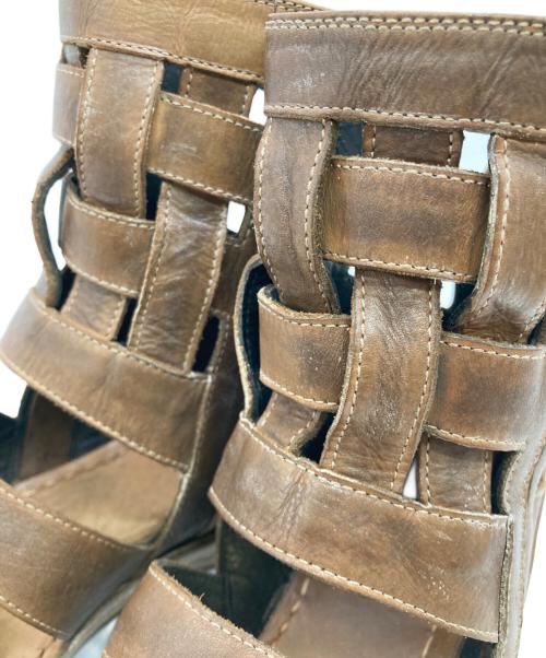 MIHARA YASUHIRO（ミハラヤスヒロ）MIHARA YASUHIRO (ミハラヤスヒロ) レザーサンダル ブラウン サイズ:26の古着・服飾アイテム