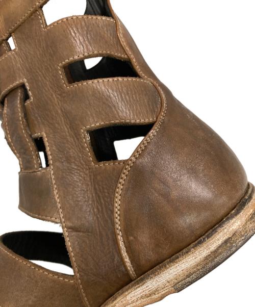 MIHARA YASUHIRO（ミハラヤスヒロ）MIHARA YASUHIRO (ミハラヤスヒロ) レザーサンダル ブラウン サイズ:26の古着・服飾アイテム