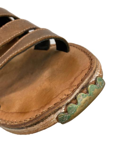 MIHARA YASUHIRO（ミハラヤスヒロ）MIHARA YASUHIRO (ミハラヤスヒロ) レザーサンダル ブラウン サイズ:26の古着・服飾アイテム