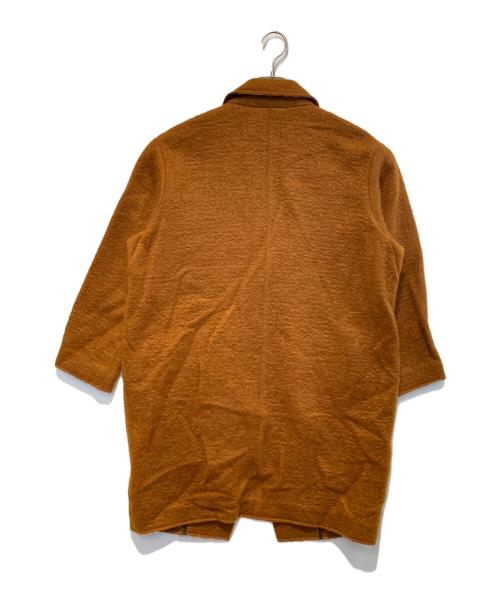 near.nippon（ニアーニッポン）near.nippon (ニアーニッポン) モヘア混チェスターコート ブラウン サイズ:FREEの古着・服飾アイテム