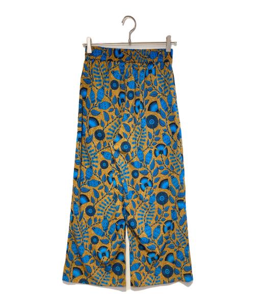 JOURNAL STANDARD relume（ジャーナルスタンダード レリューム）JOURNAL STANDARD relume (ジャーナルスタンダード レリューム) アフリカンフラワープリントパンツ ブラウン×ブルー サイズ:FREEの古着・服飾アイテム