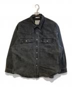 LEVI'Sリーバイス）の古着「［古着］デニムオーバーシャツ」｜ブラック