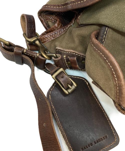 RALPH LAUREN（ラルフローレン）RALPH LAUREN (ラルフローレン) ミリタリーメッセンジャーバッグ カーキの古着・服飾アイテム