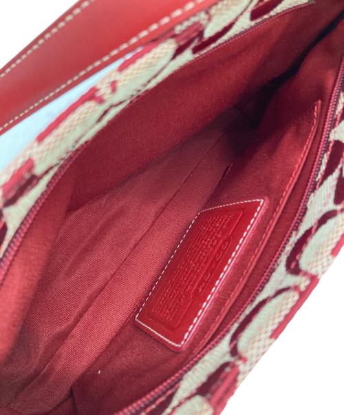COACH（コーチ）COACH (コーチ) ワンショルダーバッグ レッドの古着・服飾アイテム