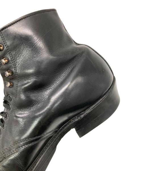Sears（シアーズ）Sears (シアーズ) レザーキャップトゥブーツ ブラック サイズ:8 1/2の古着・服飾アイテム