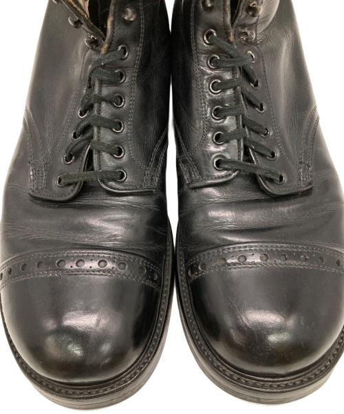 Sears（シアーズ）Sears (シアーズ) レザーキャップトゥブーツ ブラック サイズ:8 1/2の古着・服飾アイテム