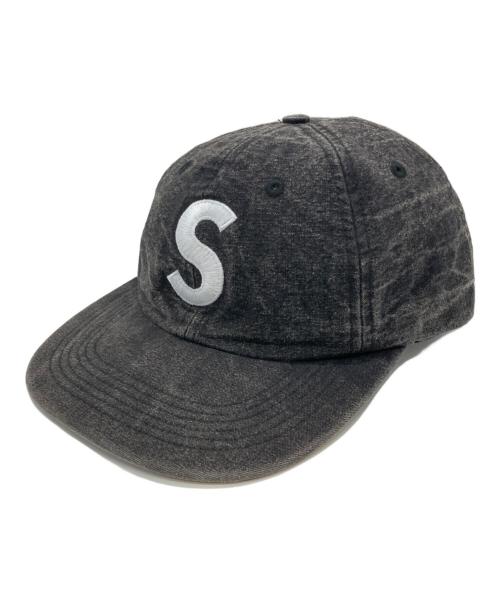 SUPREME（シュプリーム）SUPREME (シュプリーム) Pigment S Logo 6 Panel Cap ブラックの古着・服飾アイテム